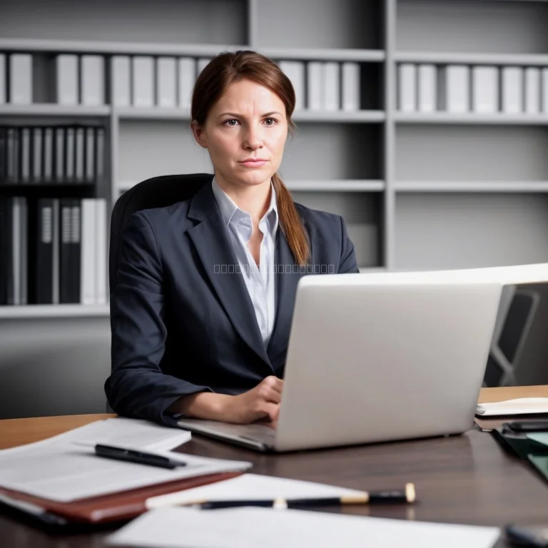 Legal consultation with client at office