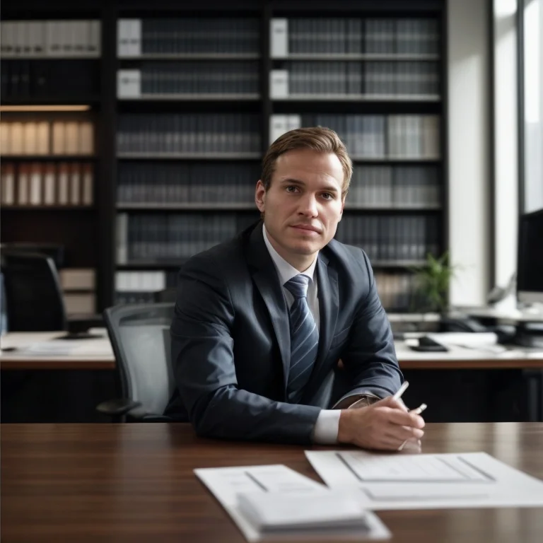 business team reviewing legal documents